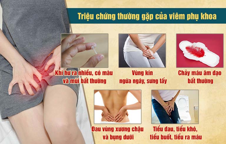 Các triệu chứng thường gặp của viêm phụ khoa