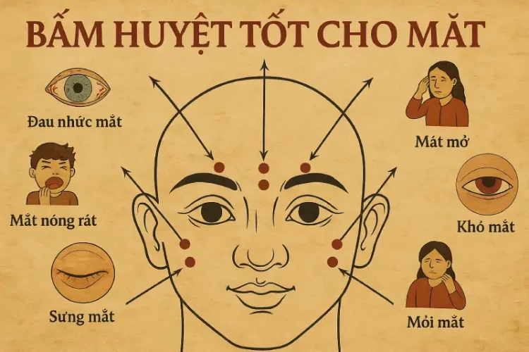 Bấm Huyệt Tốt Cho Mắt