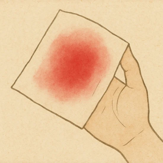 Sau quan hệ 1 ngày ra máu hồng