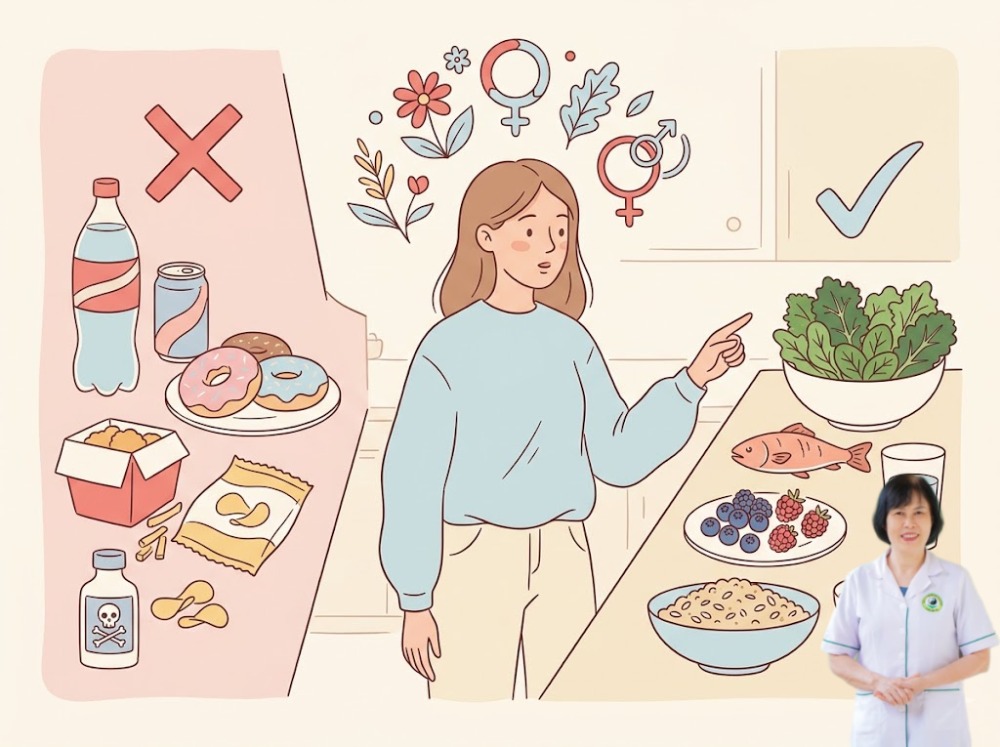 ăn g&igrave; kh&oacute; thụ thai