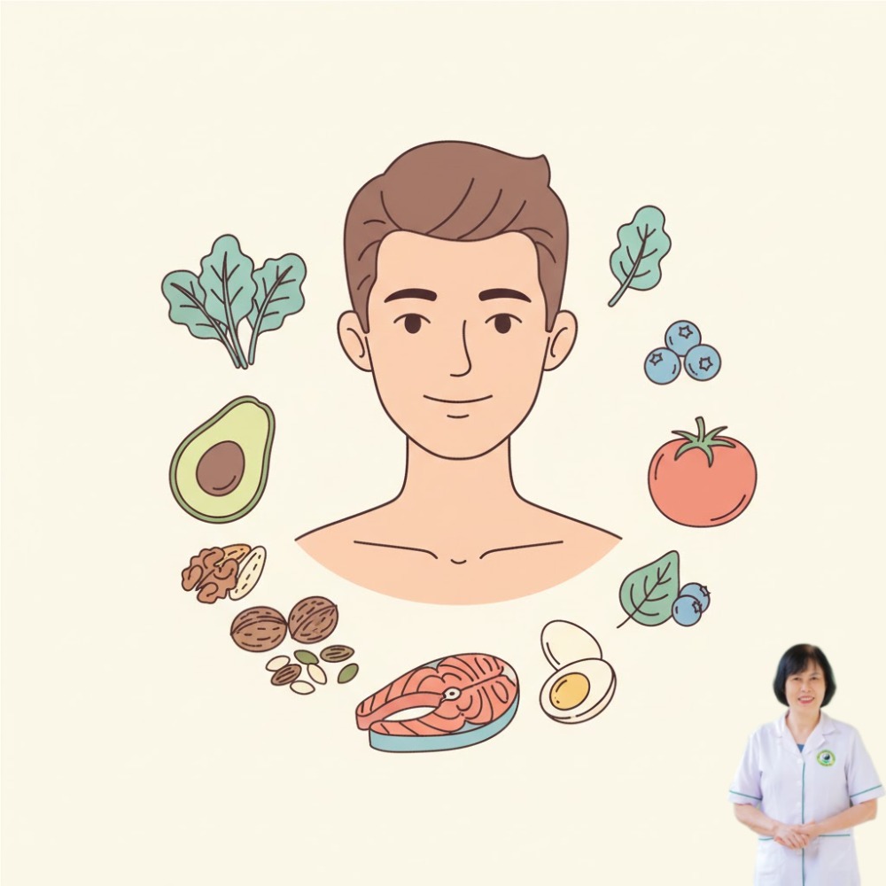 Chế độ ăn uống v&agrave; lối sống đ&oacute;ng vai tr&ograve; then chốt trong việc cải thiện sức khỏe sinh sản nam giới. T