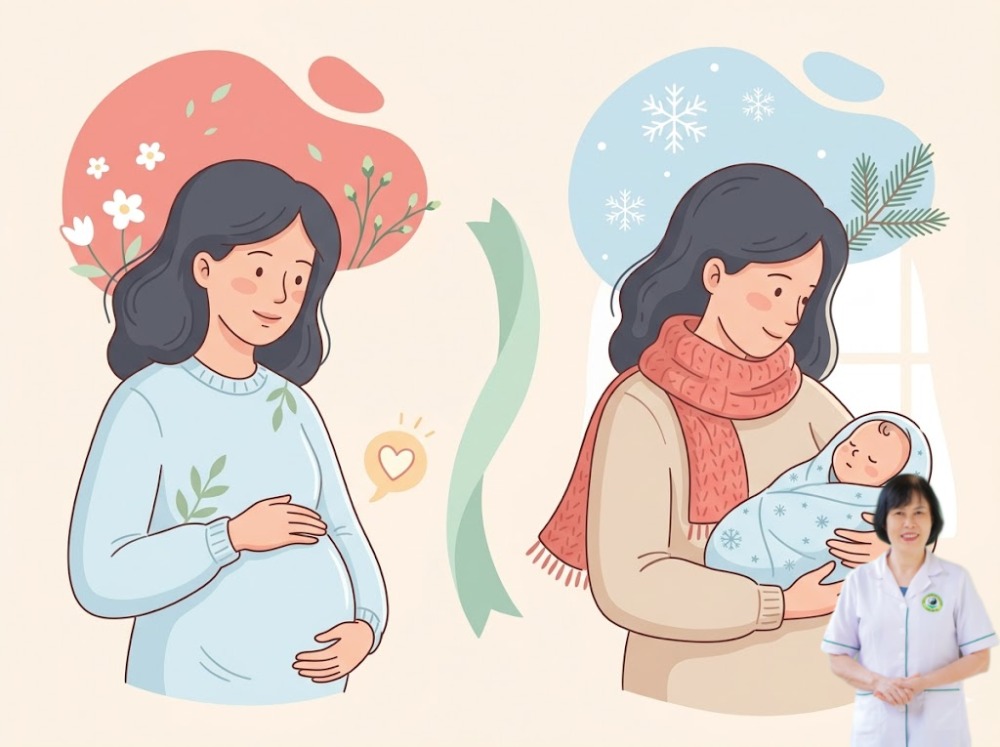 thụ thai th&aacute;ng 3 sinh con th&aacute;ng m&aacute;y