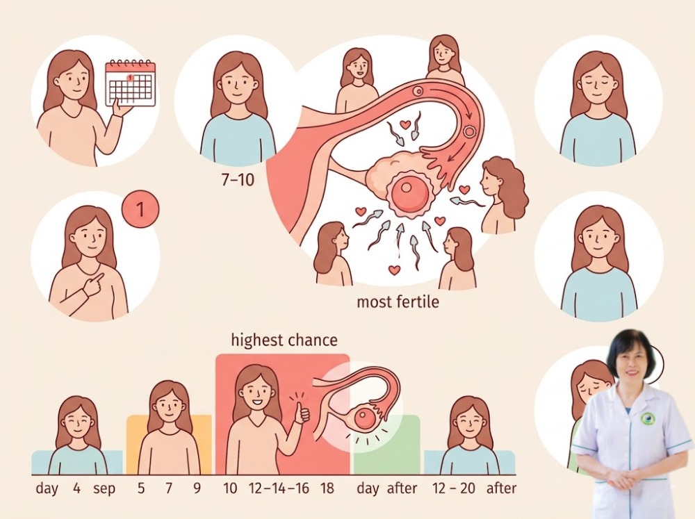 trứng bao nhi&ecirc;u th&igrave; dễ thụ thai