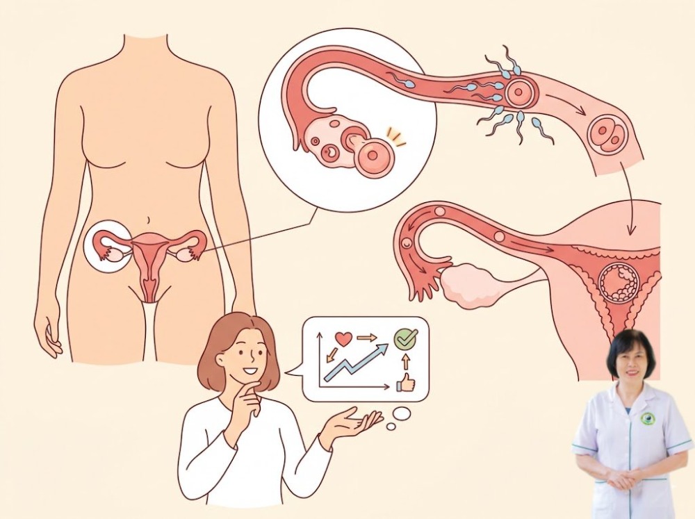 trứng rụng sớm c&oacute; thụ thai được kh&ocirc;ng