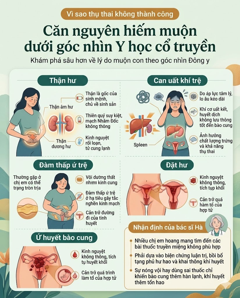 Căn nguyên hiếm muộn dưới góc nhìn Y học cổ truyền Căn nguyên hiếm muộn dưới góc nhìn Y học cổ truyền